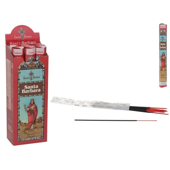 INCIENSO 24G 20 STICKS SACRED AROMA SANTA BARBARA