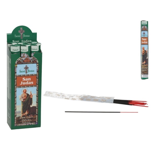 INCIENSO 24G 20 STICKS SACRED AROMA SAN JUDAS
