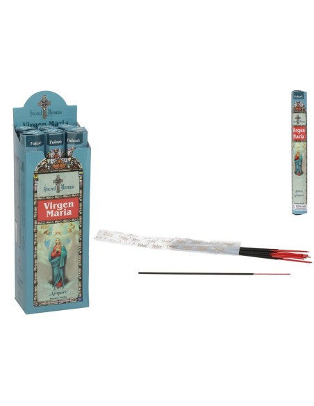 INCIENSO 24G 20 STICKS SACRED AROMA VIRGEN MARIA