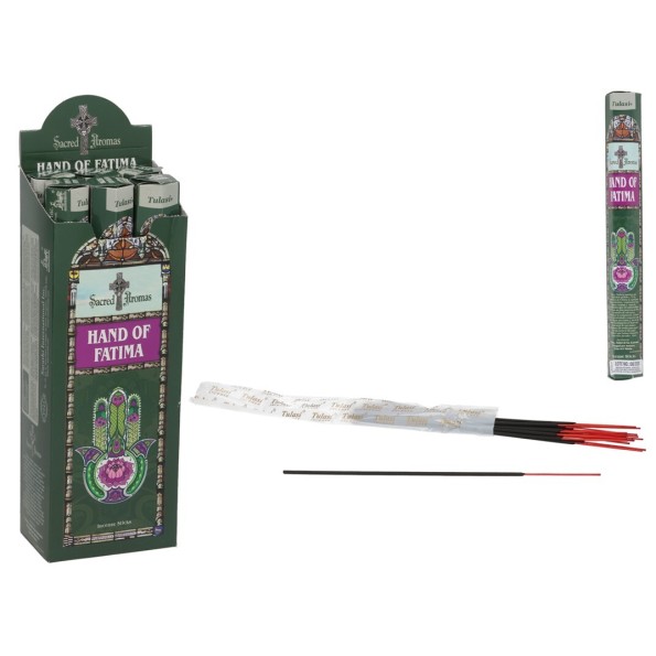 INCIENSO 24G 20 STICKS SACRED AROMA MANO FATIMA