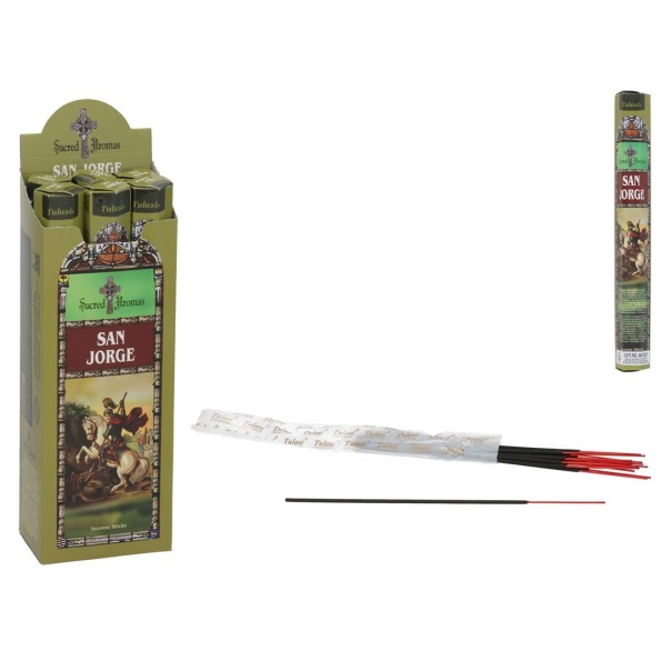 INCIENSO 24G 20 STICKS SACRED AROMA SAN JORGE