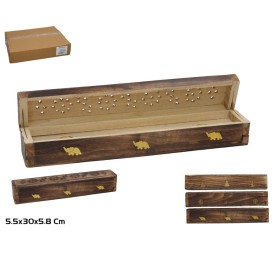 CAJA PORTA INCIENSOS 30X5,5X5,8CM 3 SURT. RANJEETA