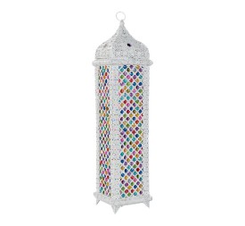 LAMPARA PIE METAL ACRILICO 23X23X96 BLANCO