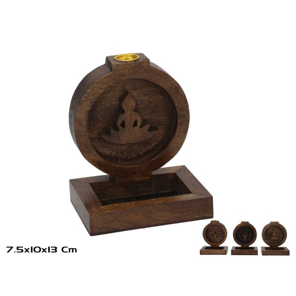 QUEMADOR DE INCIENSO BRAHMA 3 SURT. 10 X 7,5 X 12