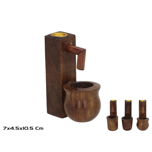 QUEMADOR DE INCIENSO VISHNU 3 SURT. 4,5 X 6 X 10 CM