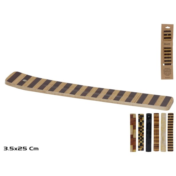 SOPORTE DE INCIENSO DE MADERA SARASWATI 6 SURT. 25