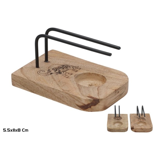 QUEMADOR DE PALO SANTO 13CM 2STD KARTIKEYA