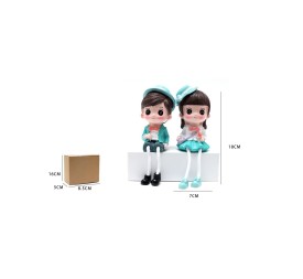 FIGURA DECORACION ENAMORADOS SOMBREROS