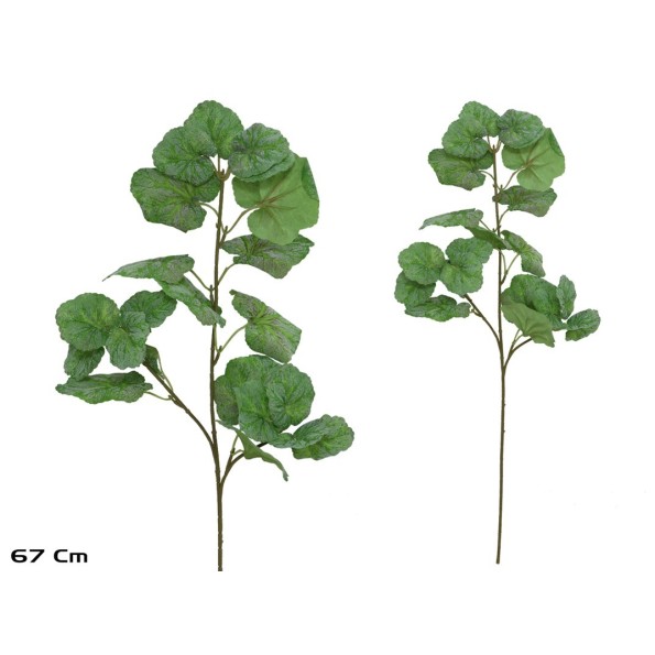 VARA HOJA GERANIO X 22 - 67 CM (VERDE)