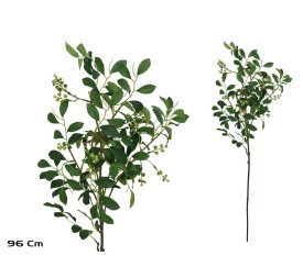 VARA HOJAS C/BAYAS - 96 CM (VERDE)