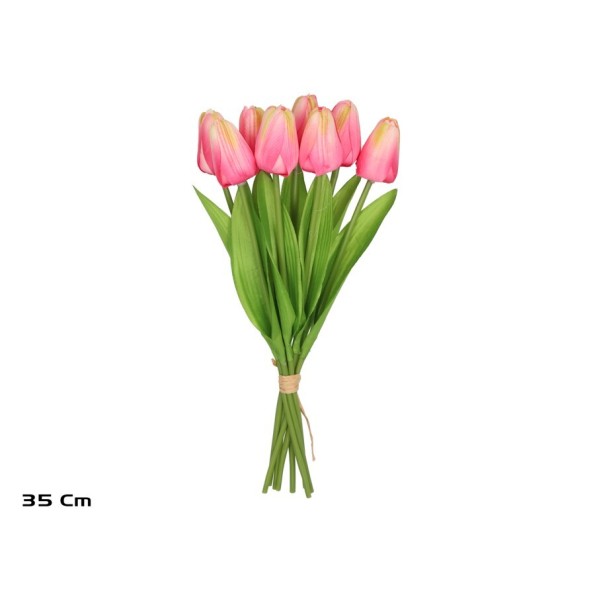 ATADO TULIPANES X 8 -35 CM (TE)