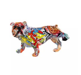 FIGURA RESINA 26,5X14,5X16 PERRO GRAFITI