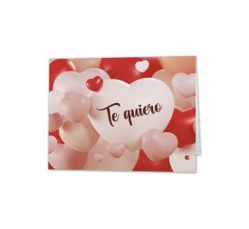 MINI CARD CORAZONES TE QUIERO (49228)