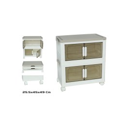 ORGANIZADOR APILABLE X2 C/RUEDAS OWEN 45X26X49CM