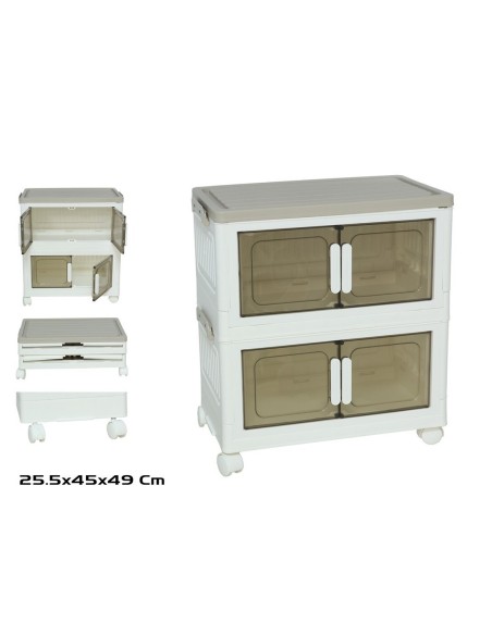 ORGANIZADOR APILABLE X2 C/RUEDAS OWEN 45X26X49CM