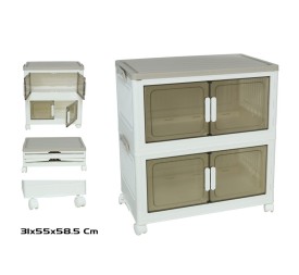 ORGANIZADOR APILABLE X2 C/RUEDAS OWEN 55X31X59CM