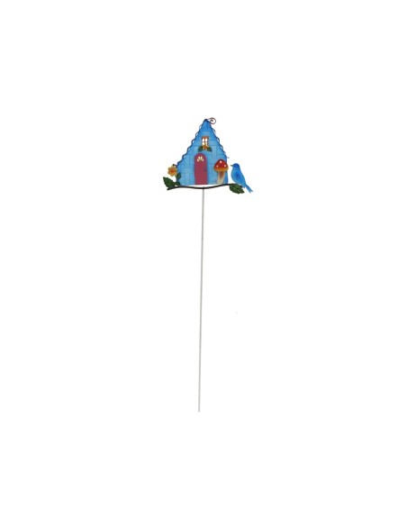 PINCHO CASA PAJARO AZUL 18X2X60,3CM