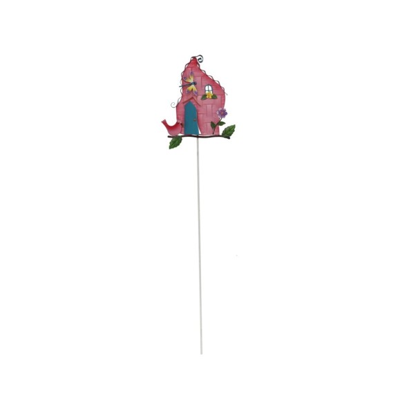 PINCHO CASA PAJARO ROSA 14,5X2X62,3CM