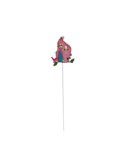 PINCHO CASA PAJARO ROSA 14,5X2X62,3CM