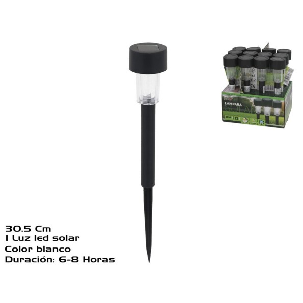 LAMPARA SOLAR 1LED 40MAH 30,5X4,5 CM