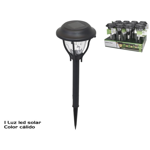LAMPARA SOLAR DRAGO 1LED PLS 39X12X12 CM