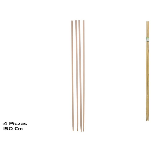 SET 4 ESTACAS PARA PLANTAS TRAPADORAS 150CM
