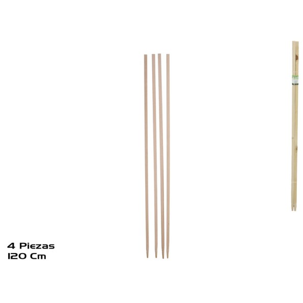 SET 4 ESTACAS PARA PLANTAS TRAPADORAS 120CM