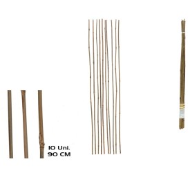 SET 10 PALOS DE BAMBU 0,8X90CM NATURAL