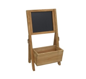 JARDINERA LUZ MARRON 24X18X42CM