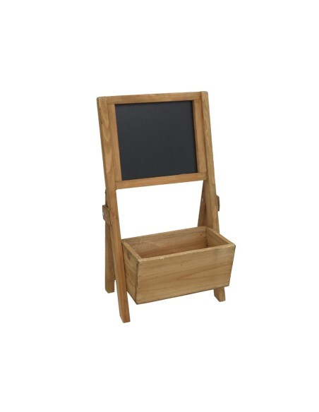 JARDINERA LUZ MARRON 24X18X42CM