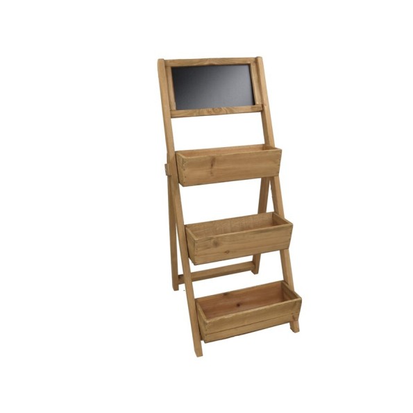 ESTANTERIA 3 BALDAS ROCIO MARRON 31X28X75CM