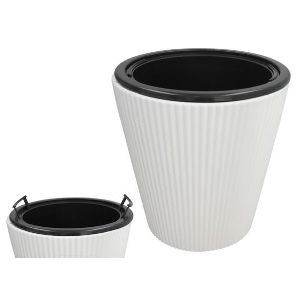 MACETERO LUNA BLANCO 39X36,5 CM