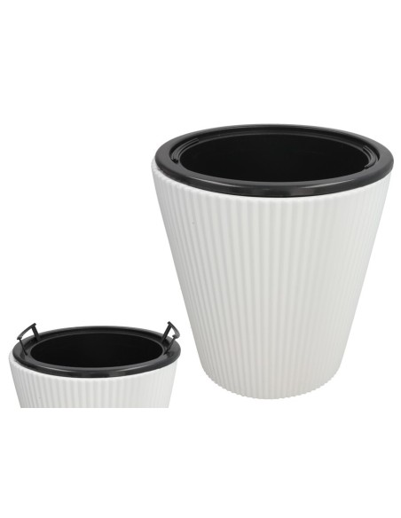 MACETERO LUNA BLANCO 39X36,5 CM