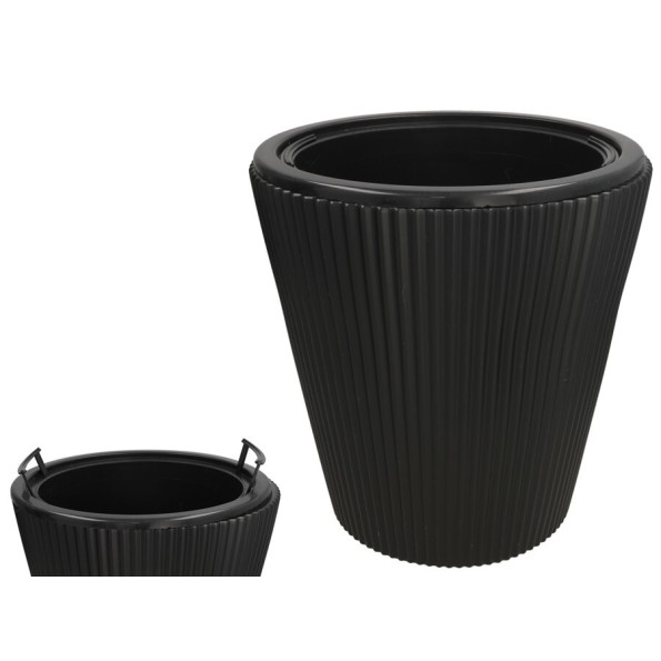 MACETERO LUNA NEGRO 39X36,5 CM