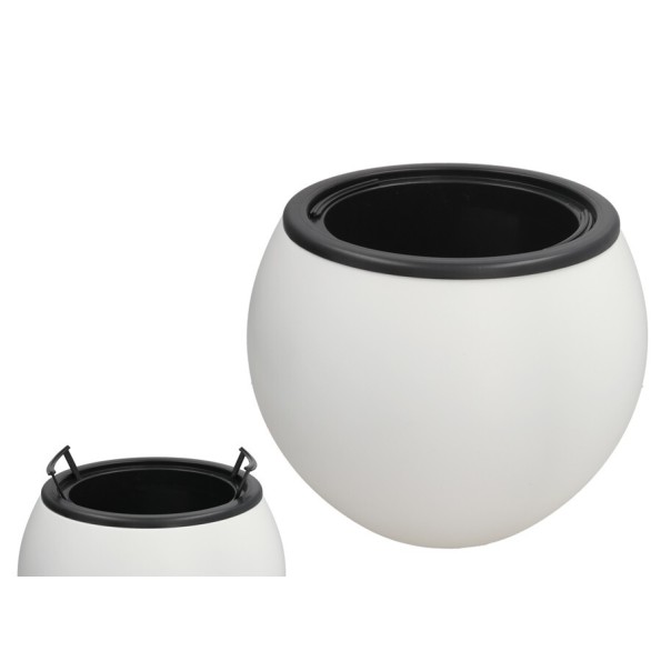 MACETERO SAPIRO BLANCO 38X29 CM