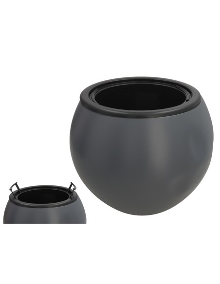 MACETERO SAPIRO NEGRO 38X29 CM