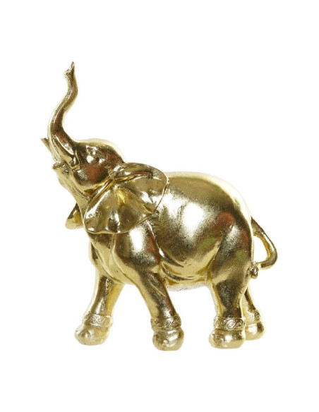 FIGURA RESINA 15X6,8X18,3 ELEFANTE DORADO