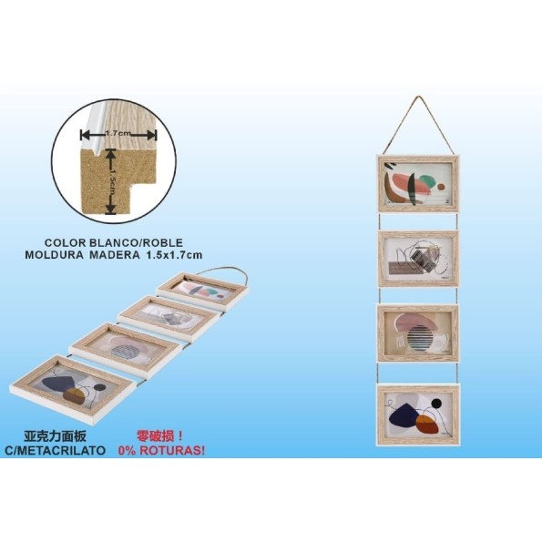 MARCO MULTI C/CUERDA DM-8144 4-10X15CM(6/12)