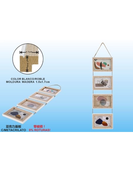 MARCO MULTI C/CUERDA DM-8144 4-10X15CM(6/12)