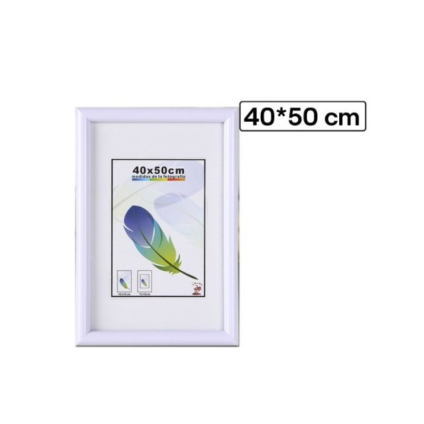 PORTAFOTO BLANCO PVC-604 40*50CM(6/12)