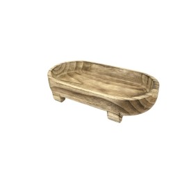 PILA RUSTICA MADERA OVAL L