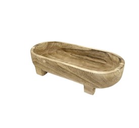 PILA RUSTICA MADERA OVAL XL  52x25x13 cm