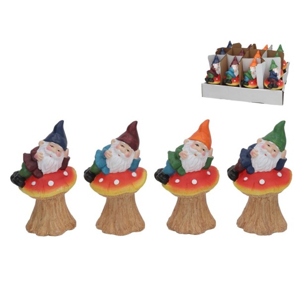 SETA C/GNOMO 4 SURT DECO 9,2X7,8X16 CM