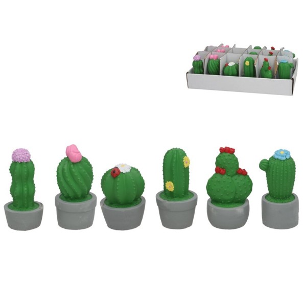CACTUS GUSS 6 SURT DECO 6X6X12,2 CM