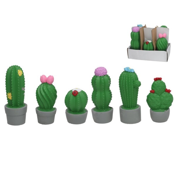 CACTUS GUSS 6 SURT DECO 8,3X8,3X21,5 CM