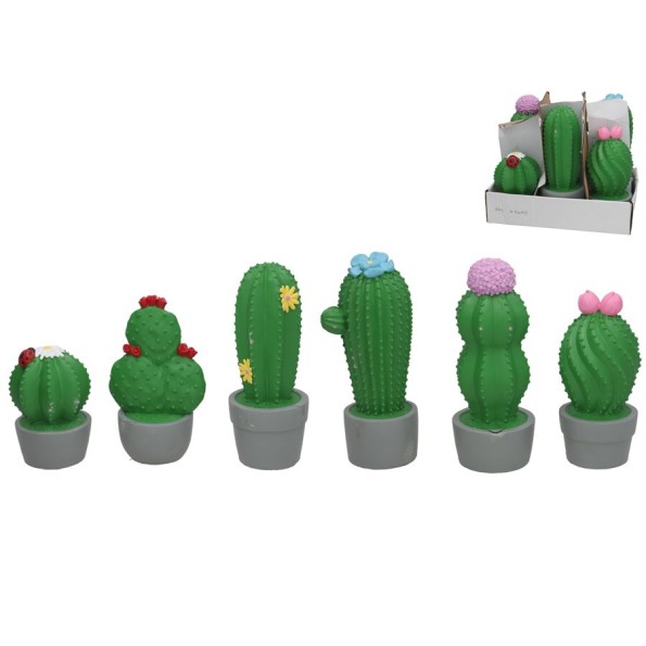 CACTUS GUSS 6 SURT DECO 10,2X10,2X25,4 CM