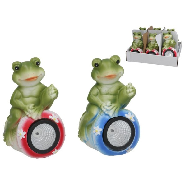 RANA 2 SURT DECO LUZ SOLAR LED 10,7X9,3X17,5 CM