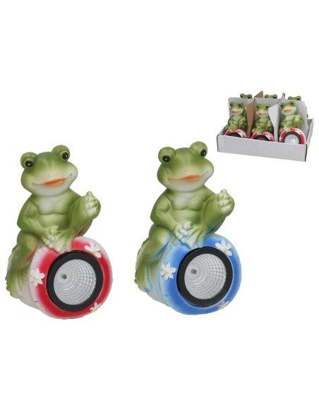 RANA 2 SURT DECO LUZ SOLAR LED 10,7X9,3X17,5 CM