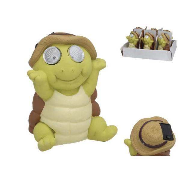 TORTUGA GARALD DECO 2 LUZ SOLAR LED 12,5X10,2X15,5