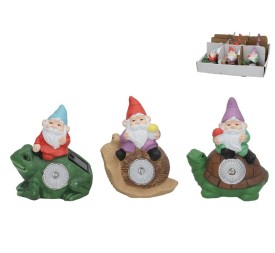 ANIMAL 3 SURT C/GNOMO LUZ SOLAR LED 11X8X13 CM 6H